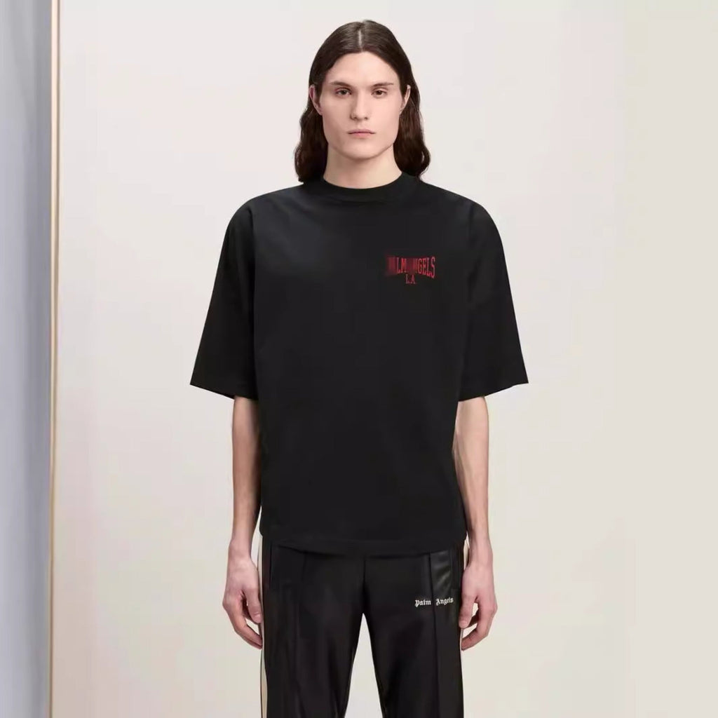 Palm Angels T-shirt Alphabet Slogan Printed Short Sleeve T-shirt