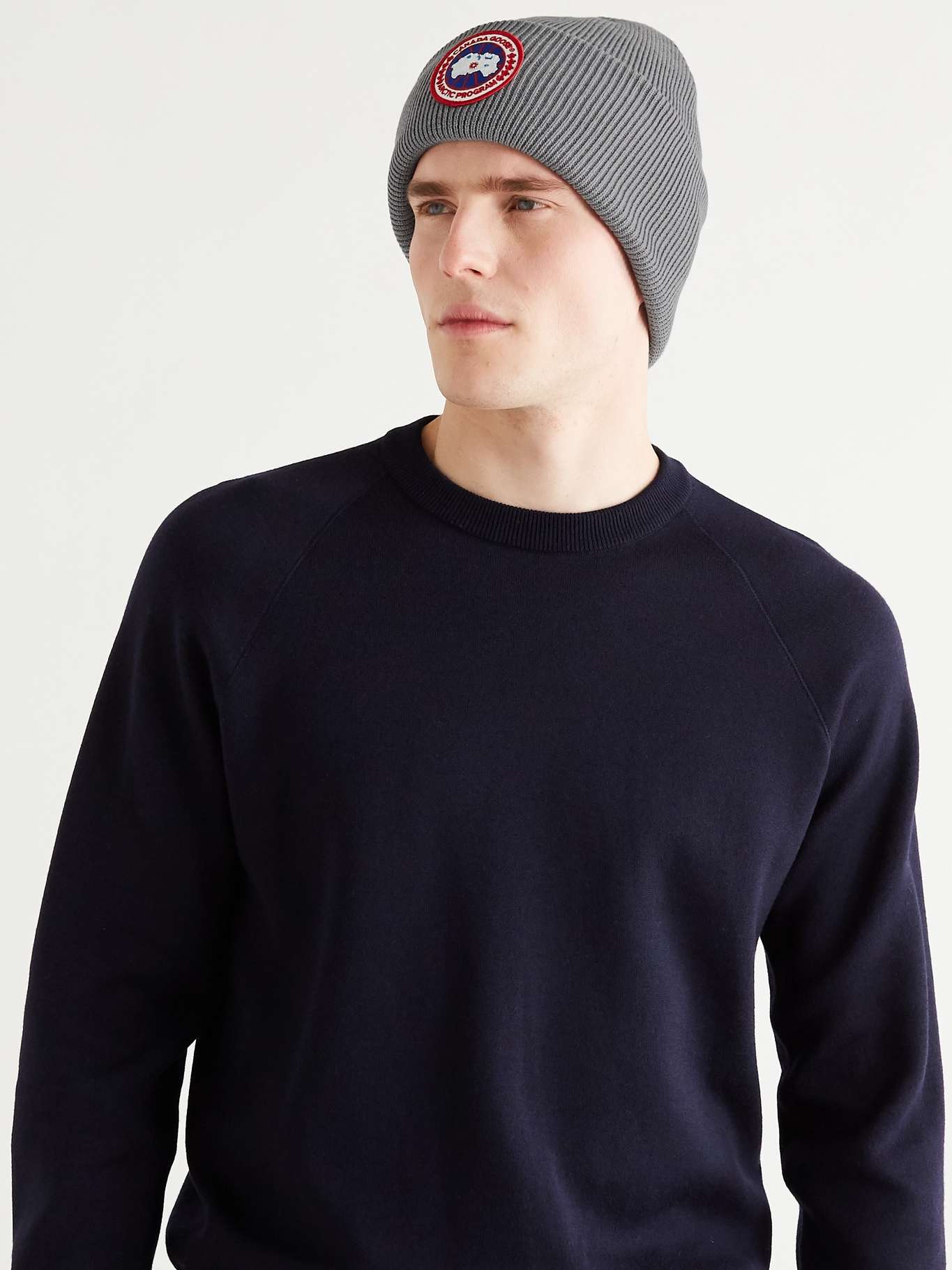 CANADA GOOSE ARTIC DISC THERMAL TOQUE BEANIE GREY