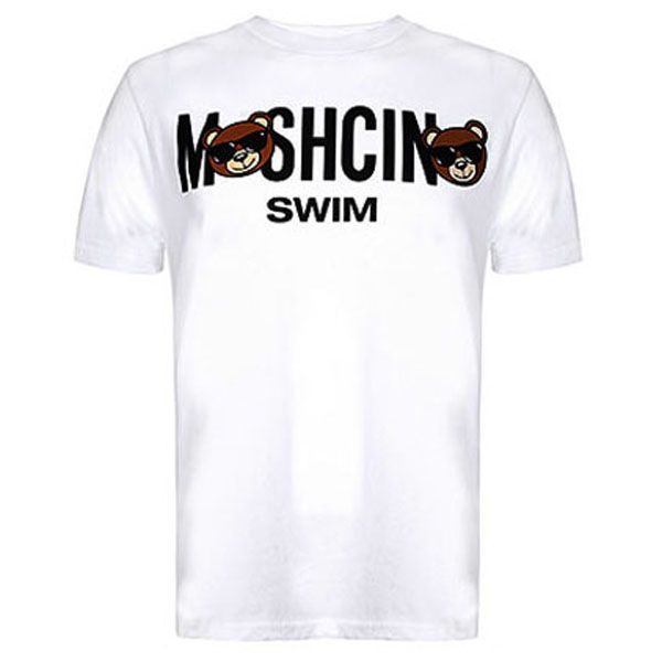 Moschino T-shirt Teddy Bear Mickey Mouse Printed T-shirt Men And Women
