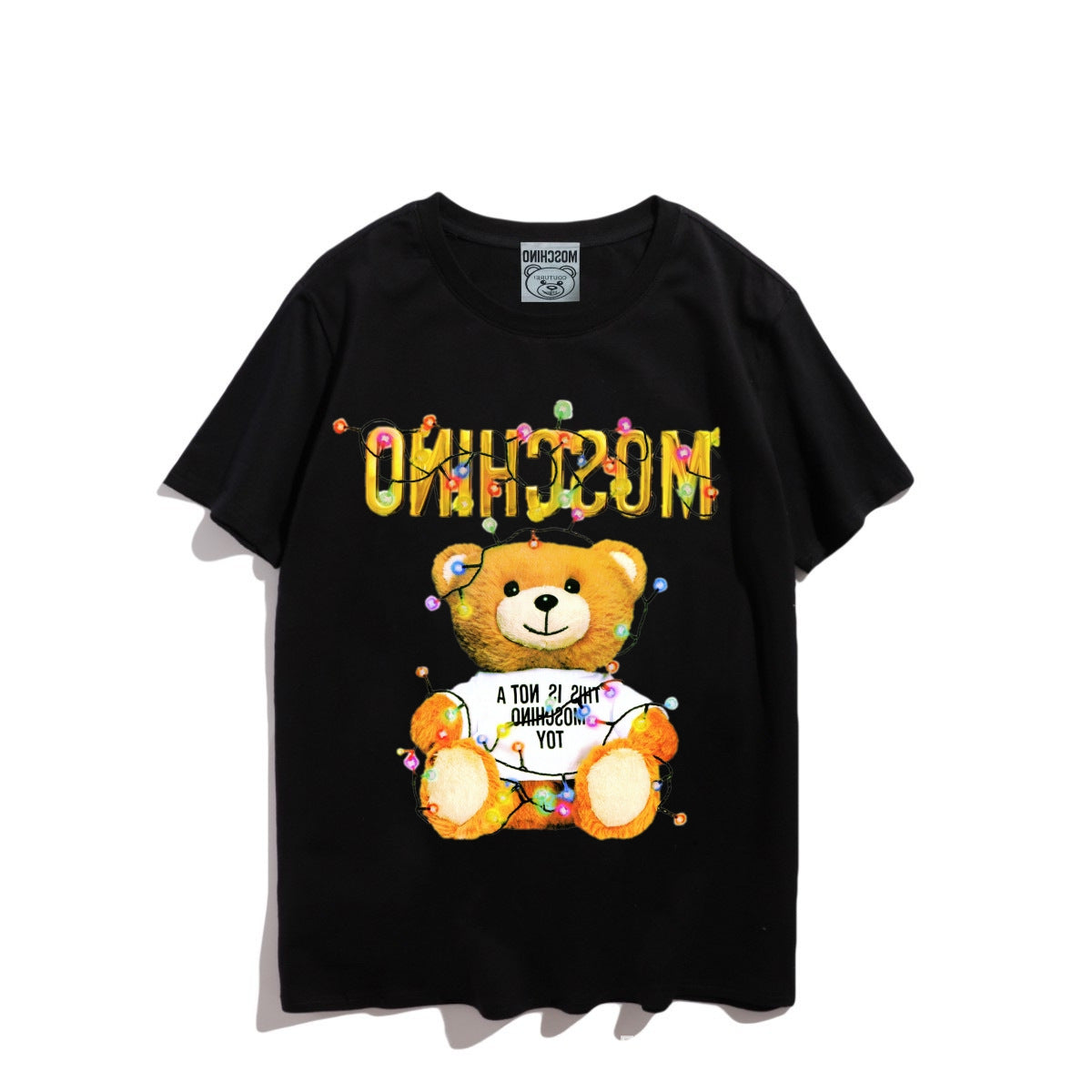 Moschino T-shirt Bear Printed Short-Sleeved T-shirt Couple Wear