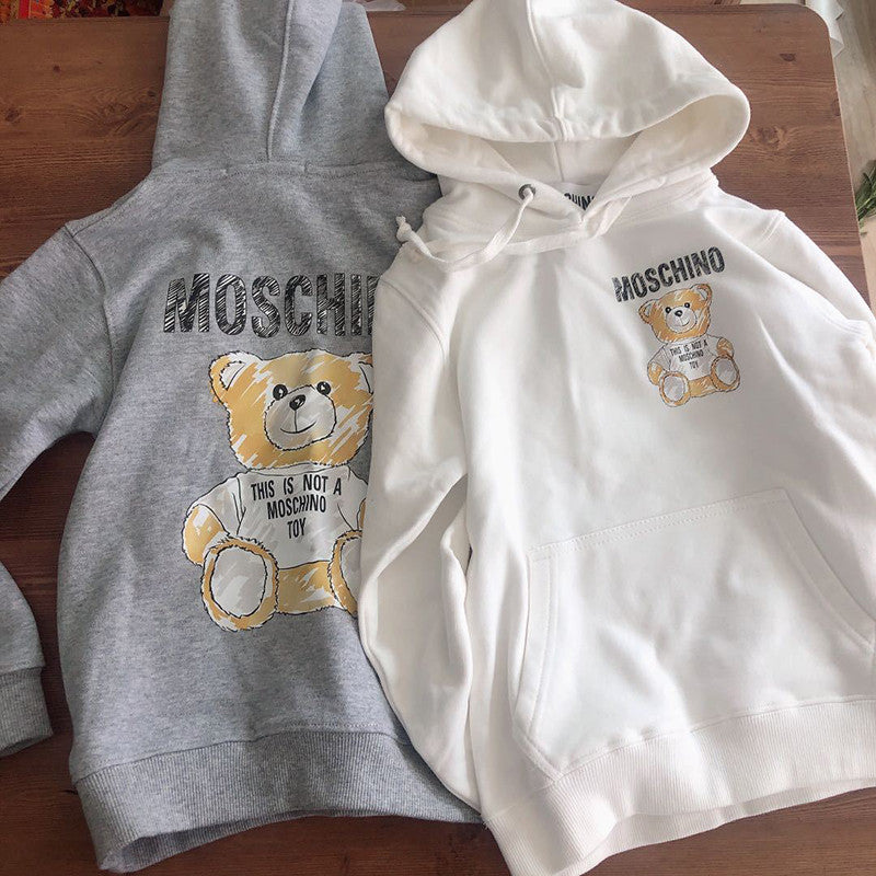 Moschino Hoodie Autumn And Winter Cotton Hooded Sweater Men'S And Women'S Casual Loose