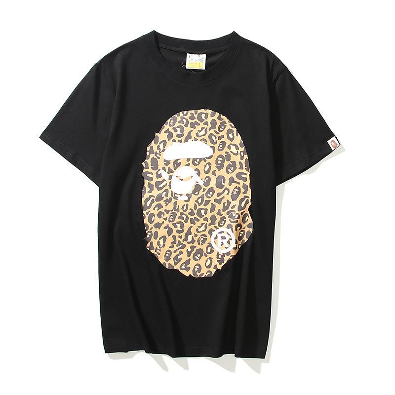 Bathing Ape T-Shirt Summer Leopard Print Short Sleeve T-shirt