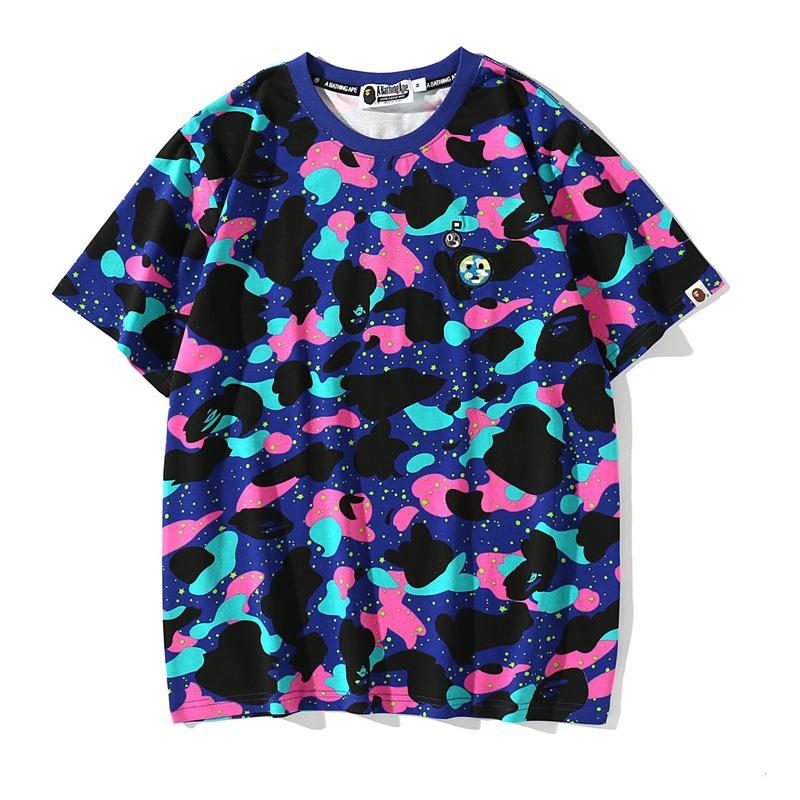 Bathing Ape T-Shirt Summer Cotton Short Sleeve T-shirt