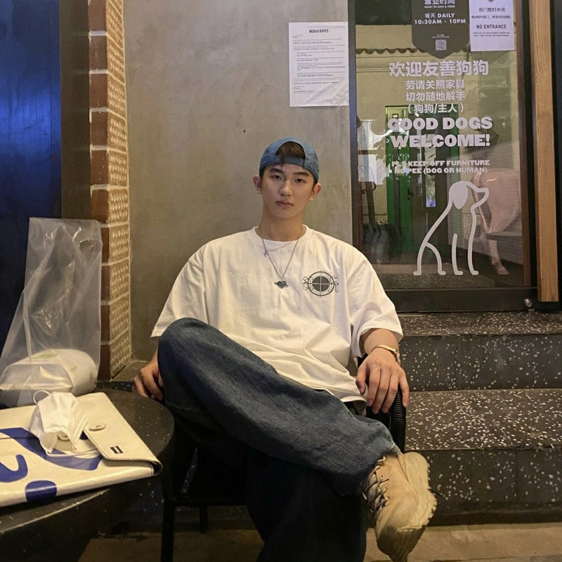 Askyurself T-shirts Short Sleeve round Neck T-shirt Men's Casual