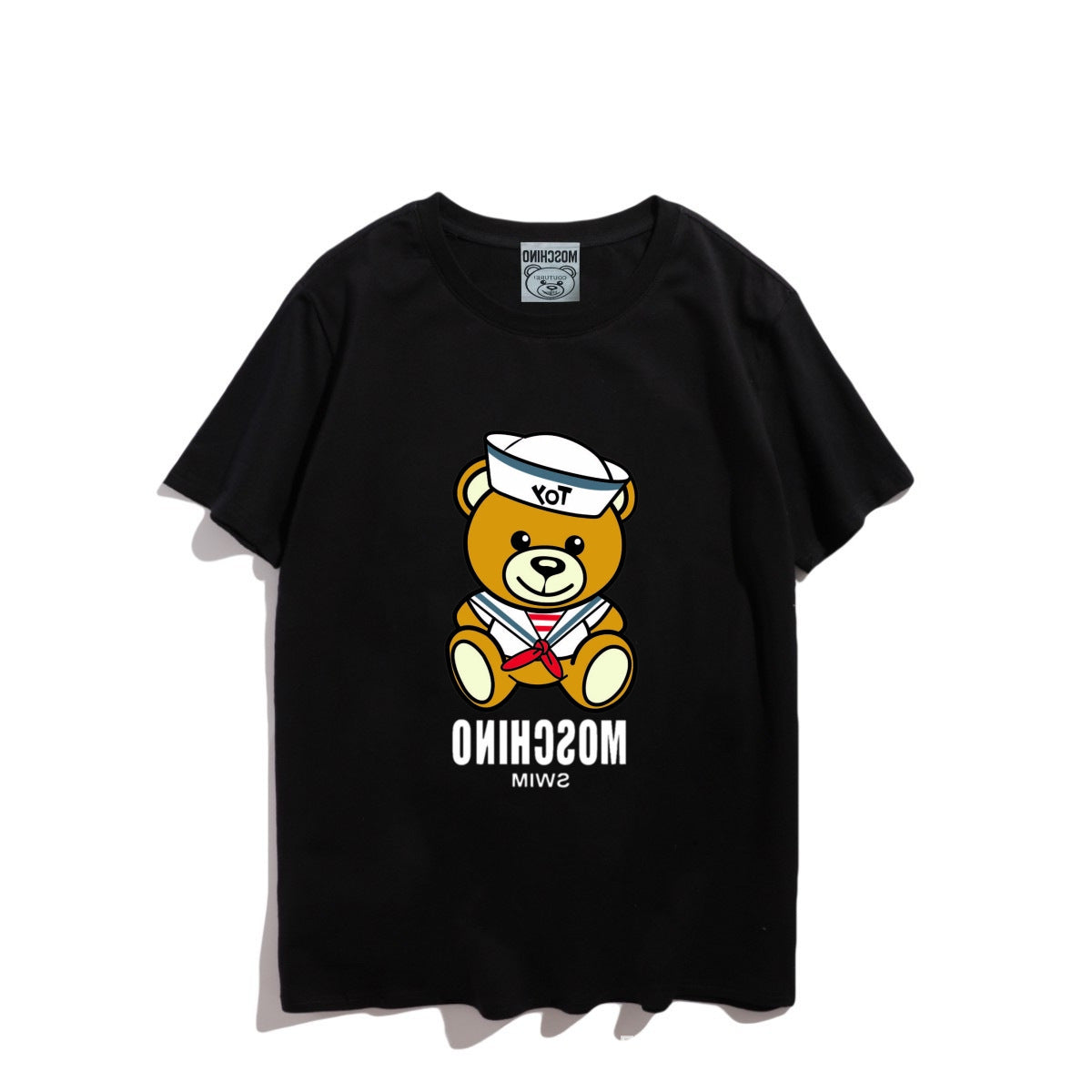 Moschino T-shirt Bear Printed Short-Sleeved T-shirt Couple Wear