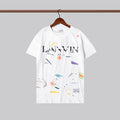 Gallery Dept T-shitrs Summer Vintage Splash-Ink Letter T-shirt Short Sleeve Men
