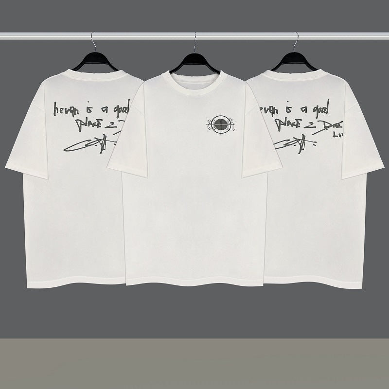 Askyurself T-shirts Short Sleeve round Neck T-shirt Men's Casual