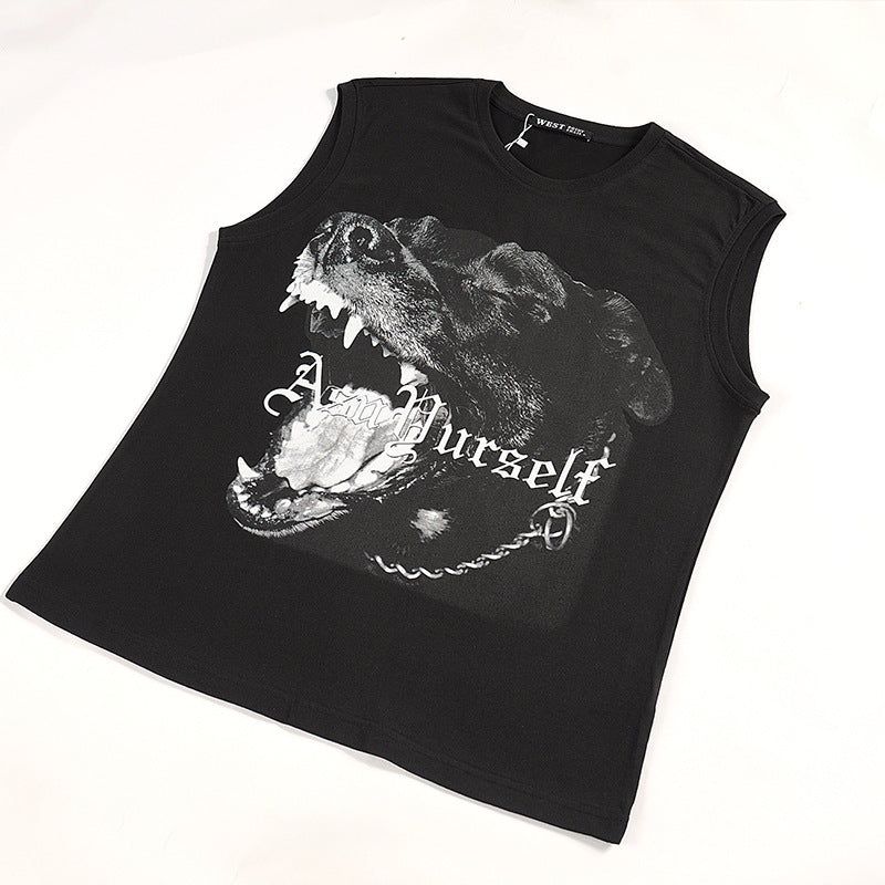 Askyurself Vest Fashion Sleeveless Vest Men Summer Pure Cotton