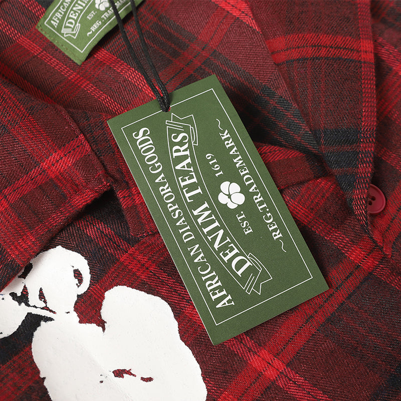 Denim Tears Shirt Kapok Plaid Long sleeve shirt